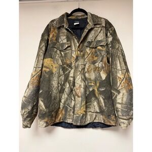 Codet Camo Realtree Flannel Lined Shirt Jacket Men's Size L